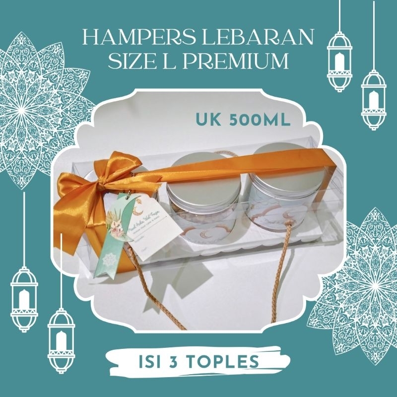 

Hampers Lebaran (L) / Bingkisan Parsel Parcel / GIft Box Makanan Idul Fitri