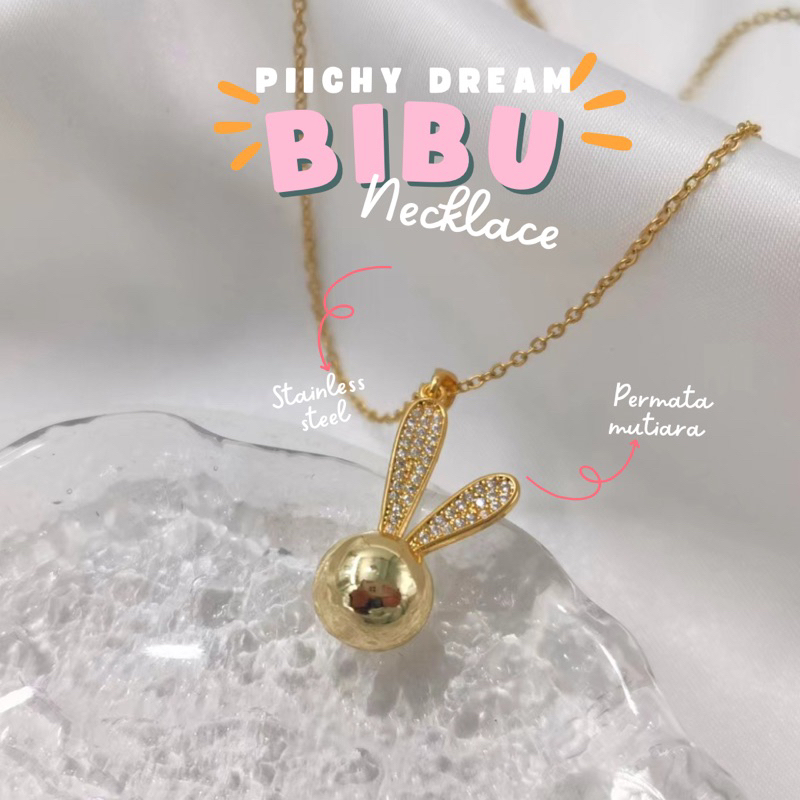 PIICHY DREAM - kalung titanium anti karat fashion korea " rabbit "