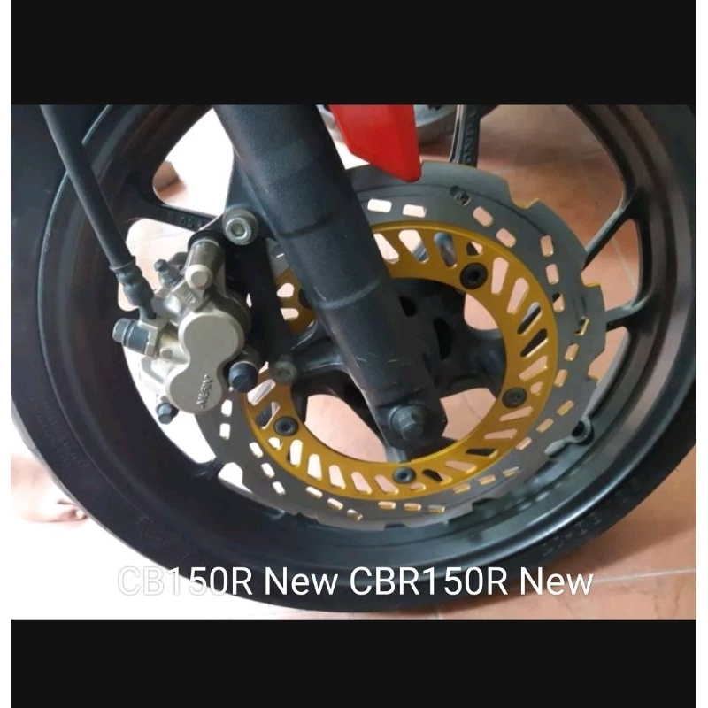 Piringan Disc Cakram Depan Variasi Gold/Motor CBR New CB150R Lokal CBR Lobang Baut 5 pnp untuk Depan uk-276mm