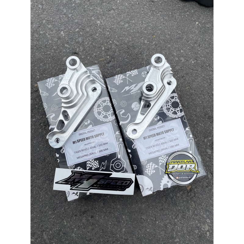 Breket brembo axial aplikasi pnp skok megapro tiger revo disc 300 320 mm m1speed