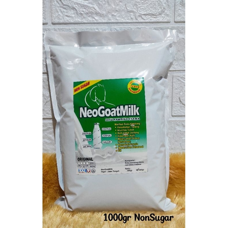 

NeoGoatMilk Susu Kambing Etawa Bubuk // Variant Non Sugar // Original Grade satu Premium // 1000gr