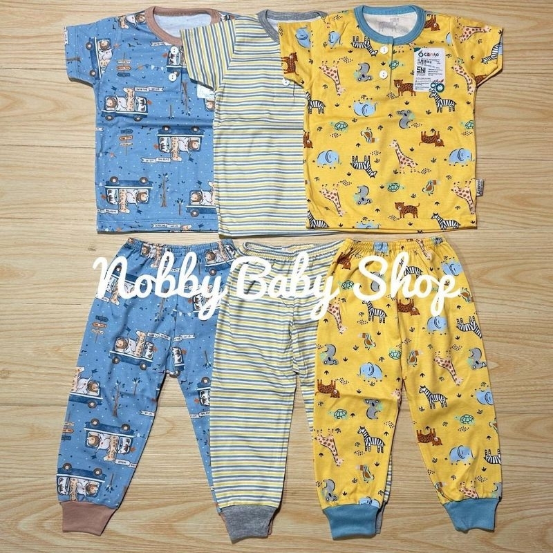 Cainito Baby Wear Motif The Wild Setelan Oblong Pendek Panjang Kancing Dada Size SML XL XXL