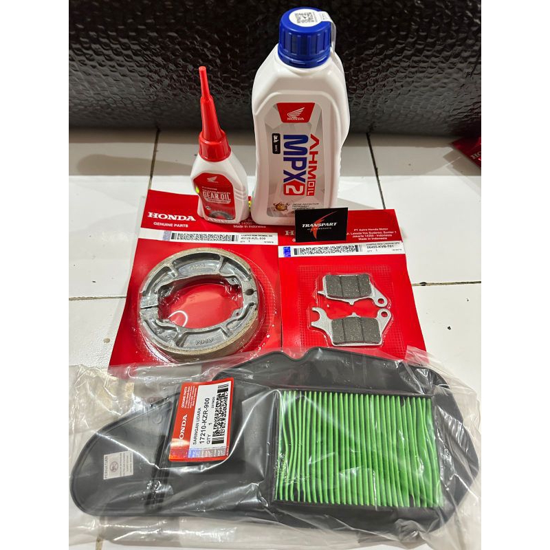 Paket service oli mpx2 oli gardan kampas rem depan blakang filter udara vario125 vario 125