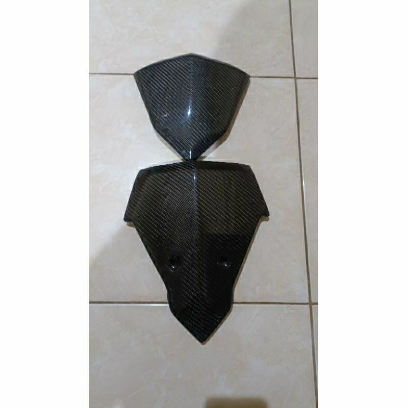 dasi plat nomor visor batok vario 125 150 led old carbon karbon