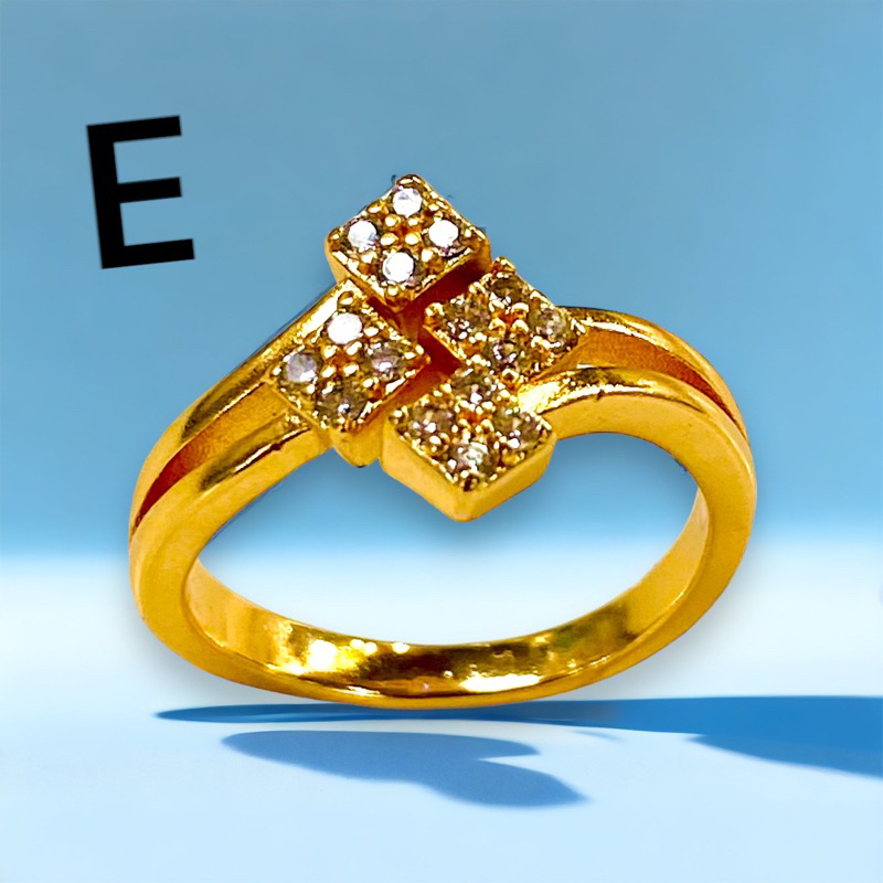 Cincin wanita cincin permata cincin lapis emas cincin yaxiya xuping pengganti emas