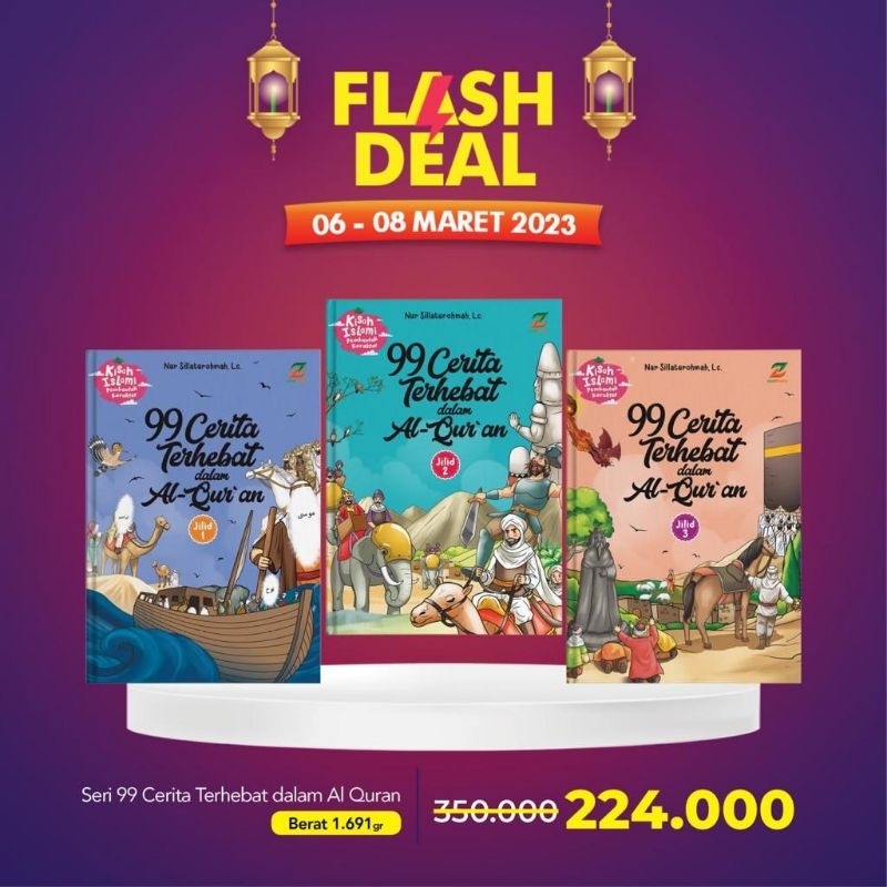 PAKET BUKU 99 CERITA TERHEBAT DALAM ALQURAN