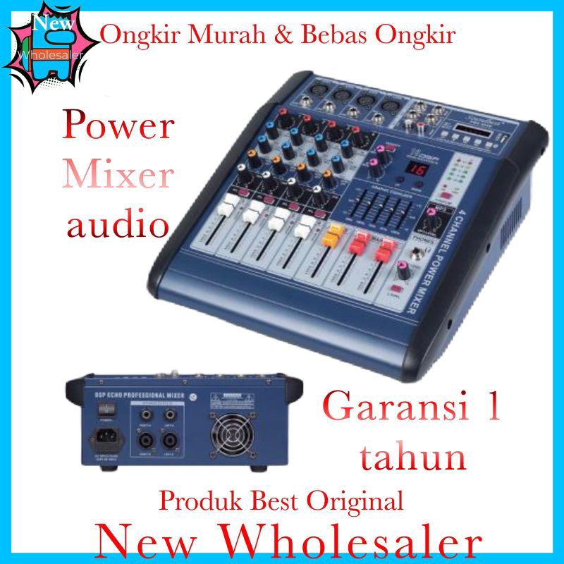 Power Mixer sound karaoke soundbest pmx404D 4 channel  PMX 404 D resmi original