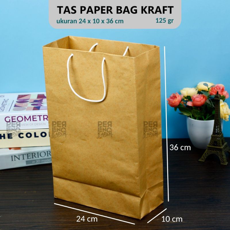 Paperbag Tali Polos Coklat Bisa untuk Tas Hampers