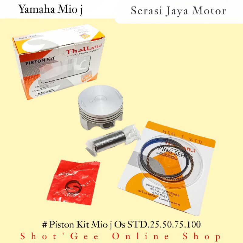 PISTON KIT SEHER MIO J/SOUL GT115/FINO 115/XRIDE115