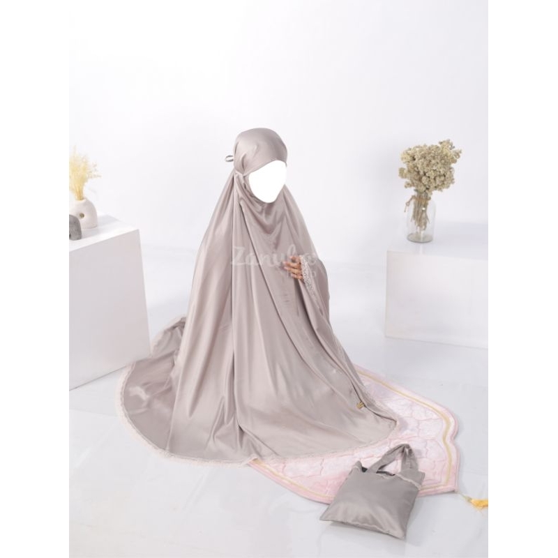 Mukena Zanuba Armani Prayer Set | Mukena Adem Silk Armani