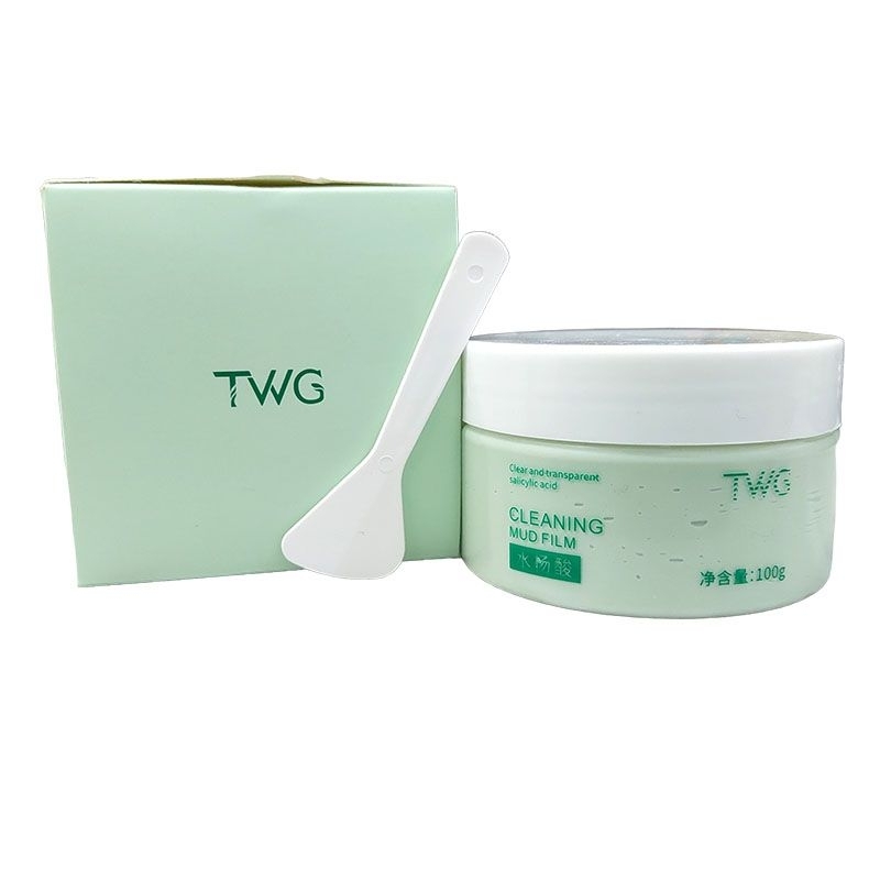 TWG Mugwort Mask Salicylic Acid Anti Pores &amp; Acne Clay Mask / TWG Mud Mask Mengangkat Komedo &amp; Sel Kulit Mati &amp; Mengecilkan Pori-Pori Menghaluskan Kulit / TWG Masker Wajah Pelembab &amp; Menghaluskan Kulit / TWG Masker Lumpur Hijau / Masker Pengangkat Komedo