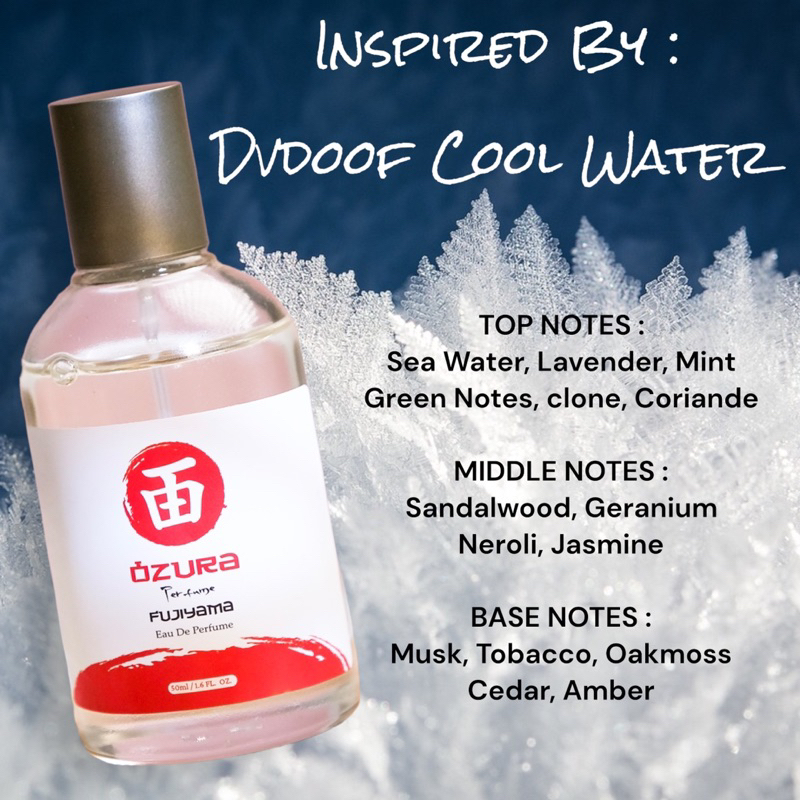 PARFUM OZURA UNISEX 50ml / WANGI TAHAN LAMA( BPOM )