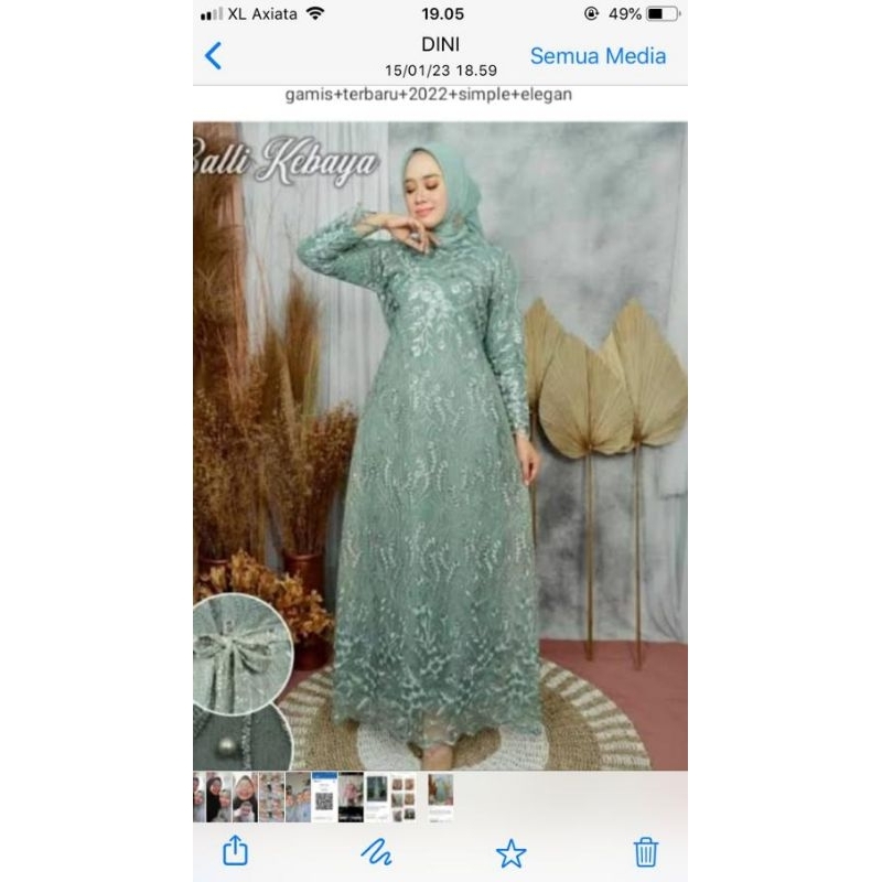 Gamis tulle lebaran