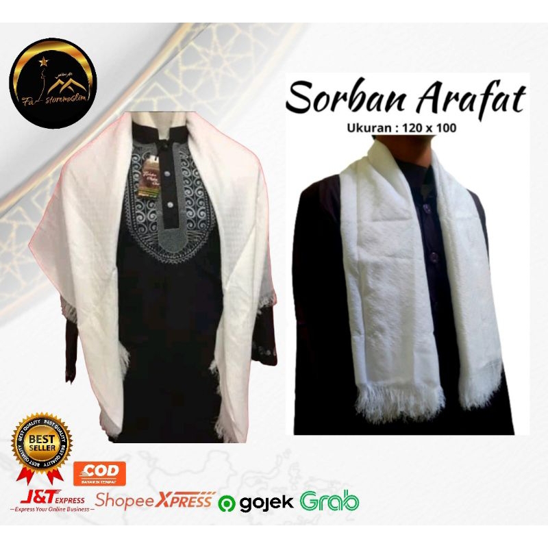 Sorban Arafat Putih / Sorban Putih / Imamah sholat