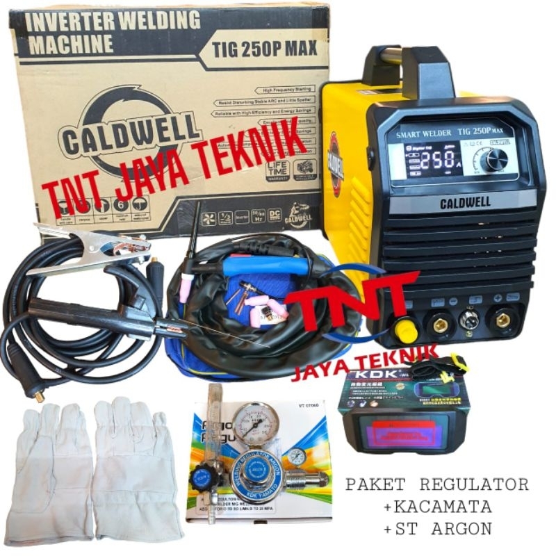 MESIN LAS ARGON CALDWELL TIG 250 P MAX / TRAFO LAS ARGON CALDWELL TIG 250P MAX / CALDWELL TIG 250