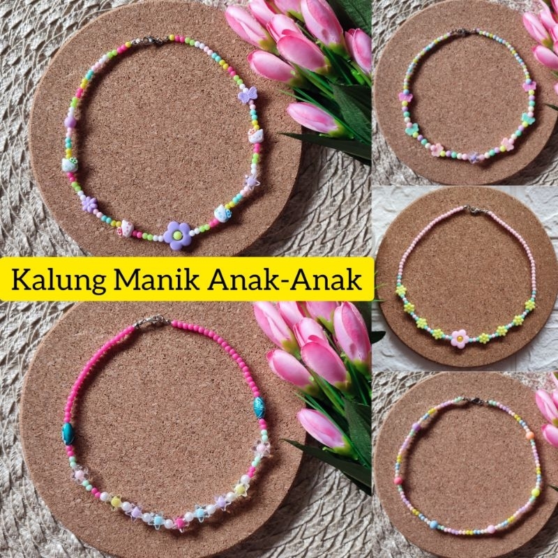 kalung manik anak / kalung manik anak perempuan / kalung manik anak anak / kalung anak cantik / kalu