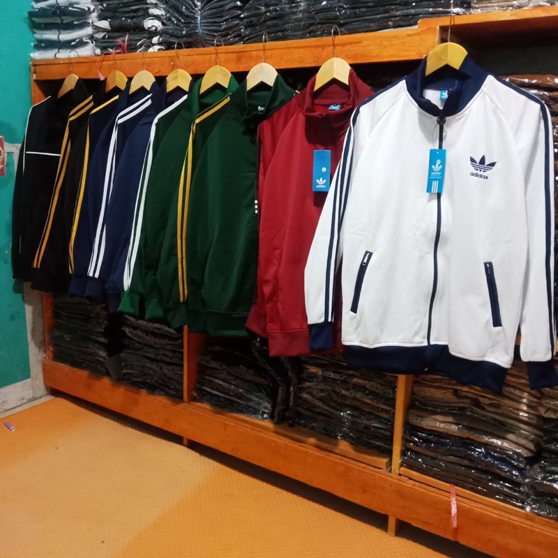 TRACKTOP ADIDAS TREFOIL - JAKET ADIDAS PUTIH STAN SMITH SPESIAL DESAIN