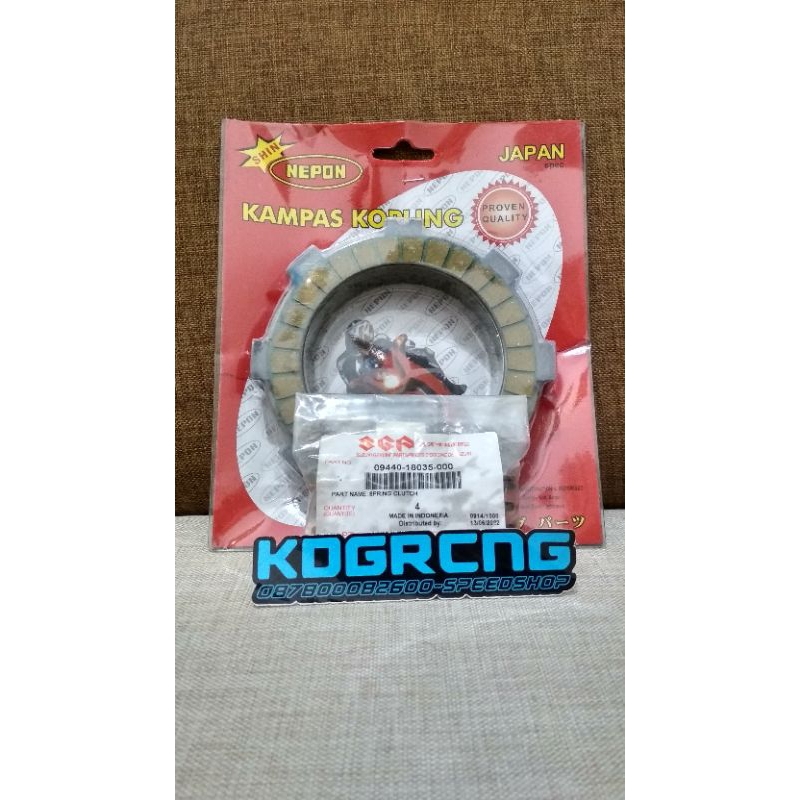 paket sunmori jupiter f1zr kampas kopling fr80 + per kopling smash
