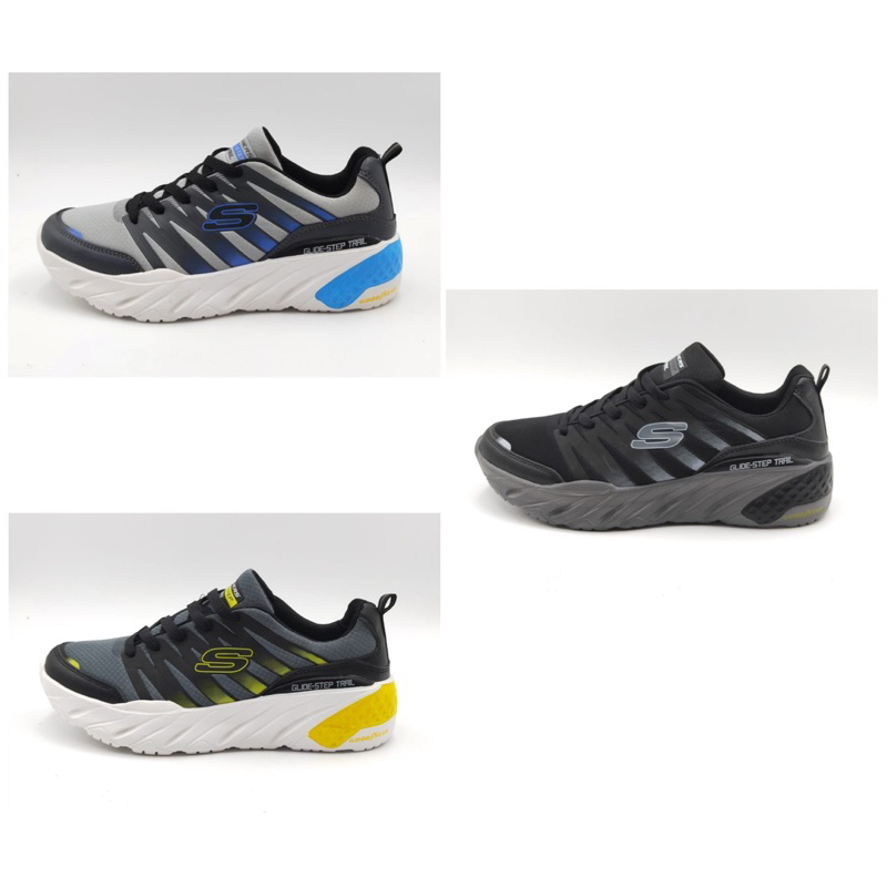 SKCR SKECHERS GLIDE-STEP TRAIL (SIZE 39-45) FREE KAOS KAKI