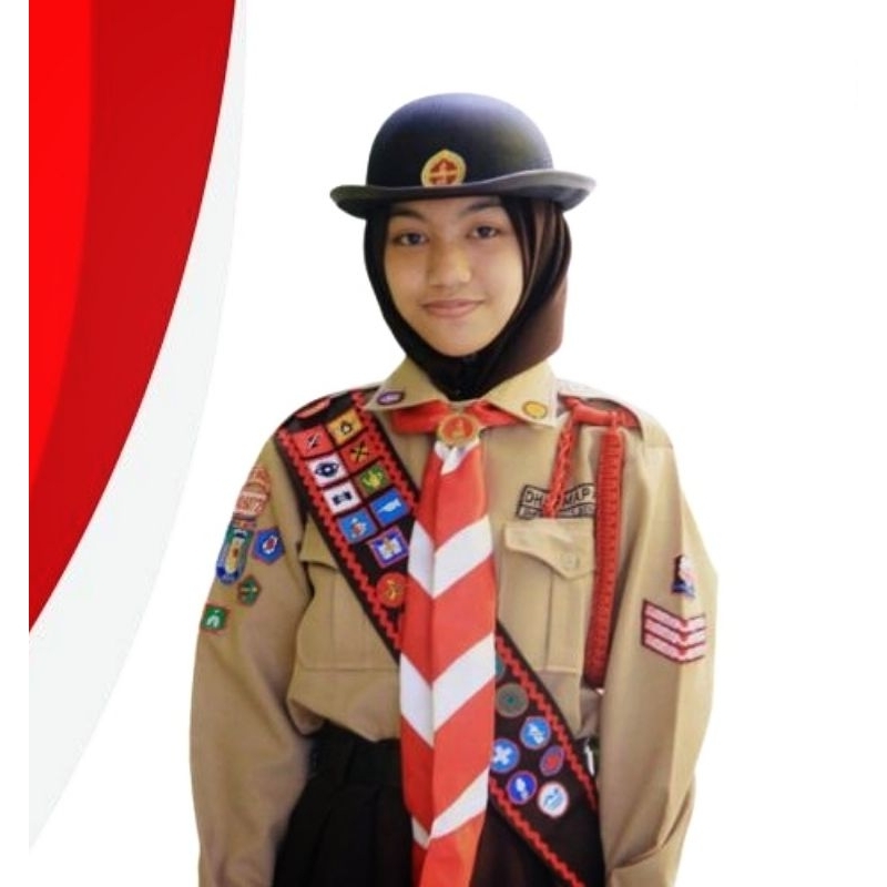 Selempang Pramuka Tetampan Pramuka Merah Penggalang Selendang TKK