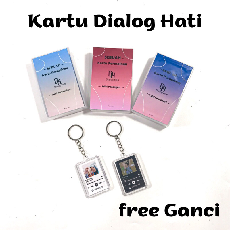 KARTU PERMAINAN/ KARTU OBROLAN/KARTU DEEP TALK/Kartu Permainan bareng pasangan/ obrolan hati/dialog 