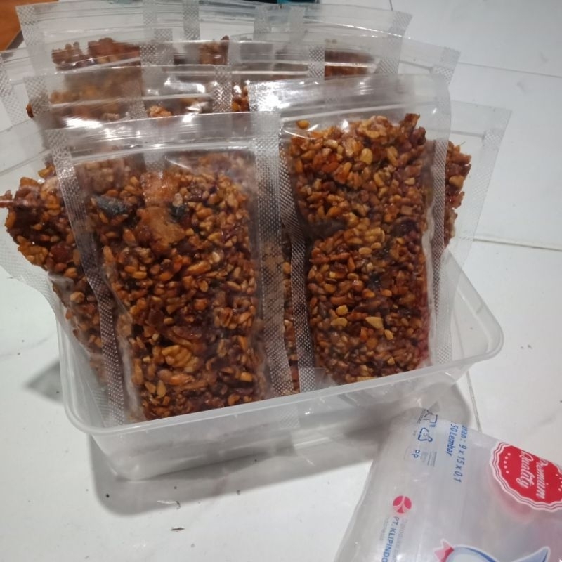 

Kering tempe enak pedas manis 100gr Murah mantul Laris Manis