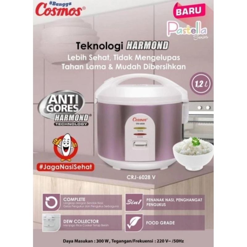 Cosmos CRJ-6028 V Magic Com Penanak Nasi 1.2 Liter