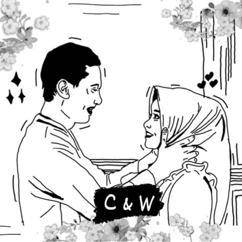 Line Art - Vector Art - Sketsa Hitam Putih