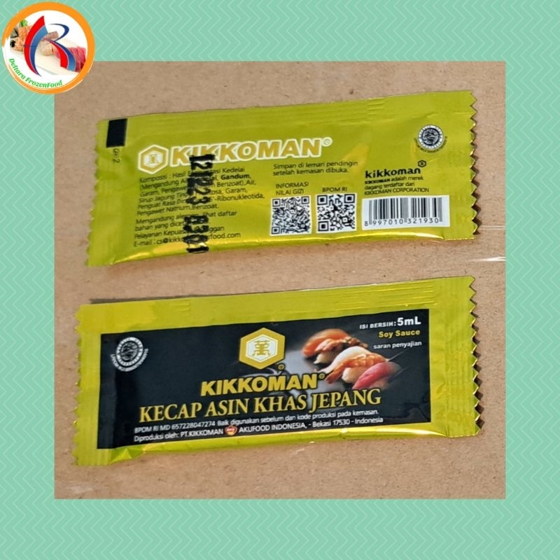 Kikkoman Kecap Asin 1 Sachet 5ml HALAL || Kecap Asin Jepang