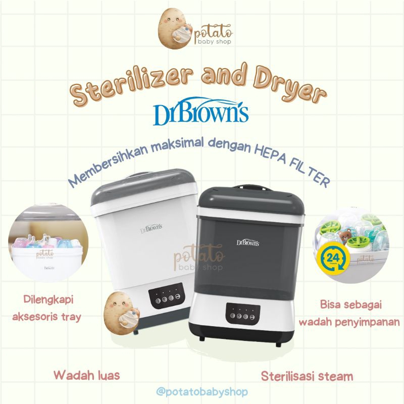 Dr. Brown’s Clean Steam Sterilizer And Dryer With Hepa Filter - Sterilizer Drbrown