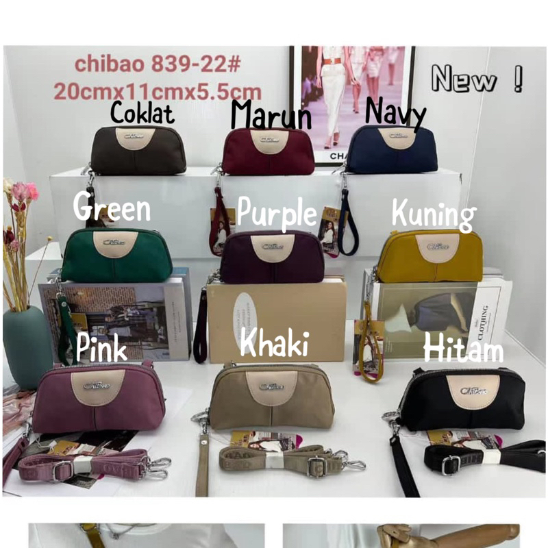 CB839-22 TAS DOMPET WANITA IMPORT CHIBAO