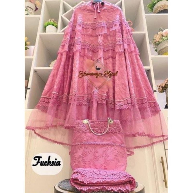 mukena mewah cantik elegan bisa cod bayar ditempat