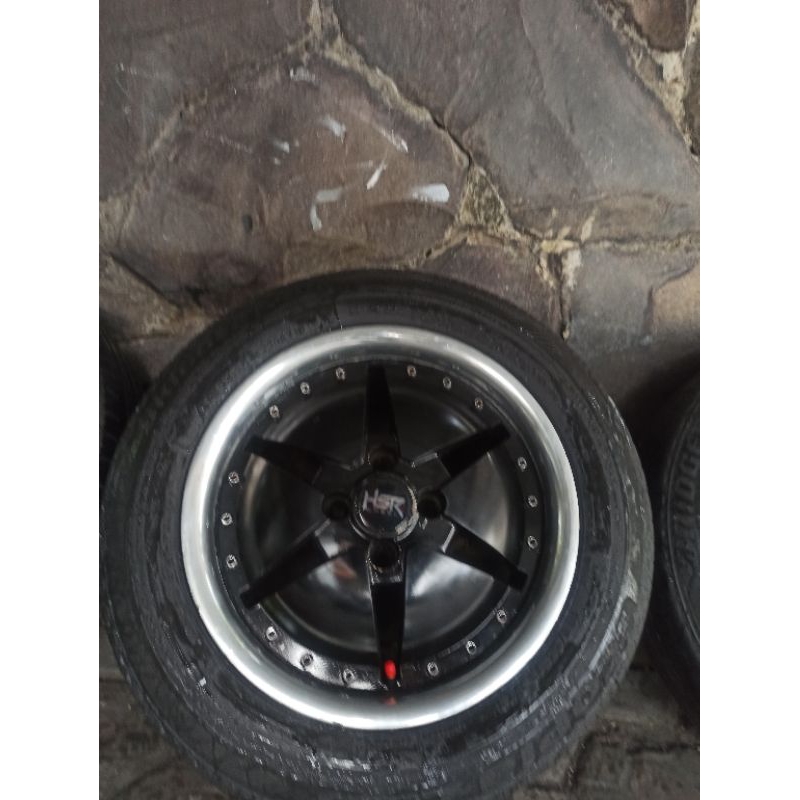 4 Velg R15 PCD 100 Lebar 6,5 ET 40 +Ban 185/65 agya ayla vios jazz yaris etios lova datsun calya sigra sirion ignis picanto jazz civic city