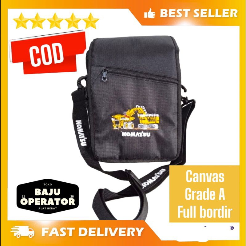 tas Komatsu Excavator / Komatsu bag / tas Selempang komatsu