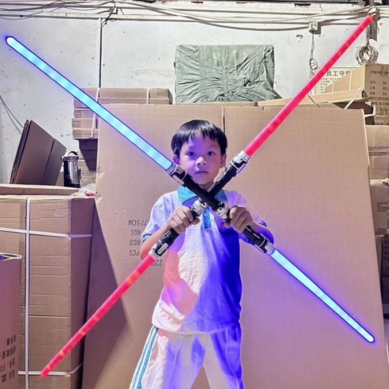 Mainan Pedang Starwars 2 Blade - Pedangan Tongkat Starwars Anak Batre