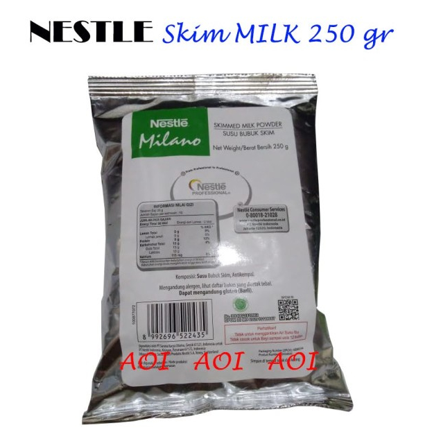 Nestle Skim Milk Powder 250gr Susu Bubuk Skim