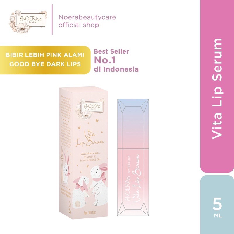 Noera Vita Lip Serum Serum bibir pemerah pencerah bibir pink alami NOERA lips 5ml original