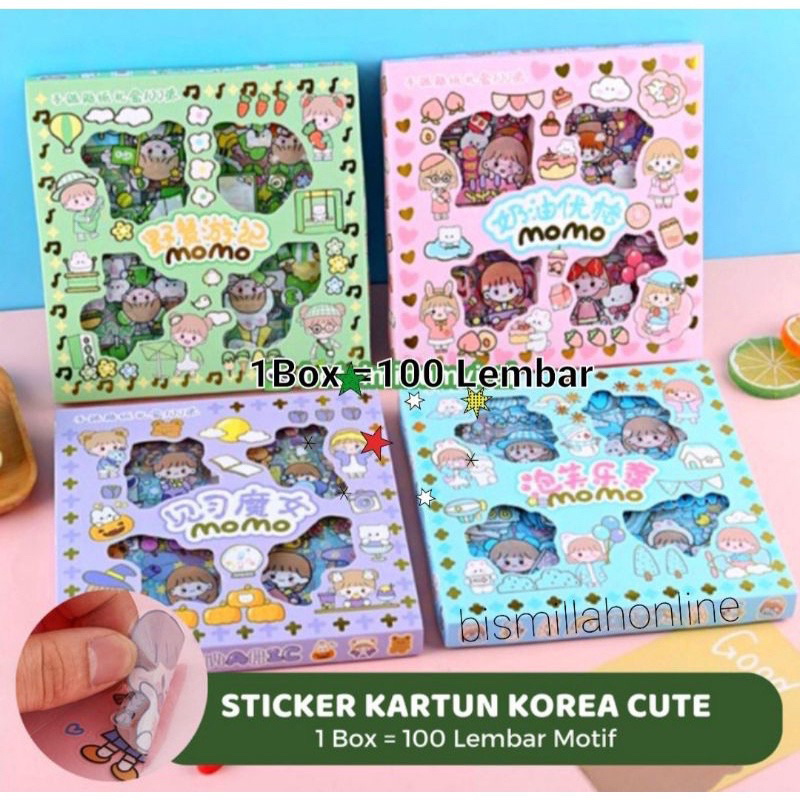 STICKER PVC KOREA PRETTY GIRL STICKER LUCU stiker hp sticker tumbler. stiker lucu karakter. sticker lucu isi 200 lembar. isi 4 roll + 10 pcs, isi 100 lembar Aasleaty 50 Lembar Stiker MOMO Saus Untuk Buku Catatan sticker sanrio korumi cinnamoroll, pom pom