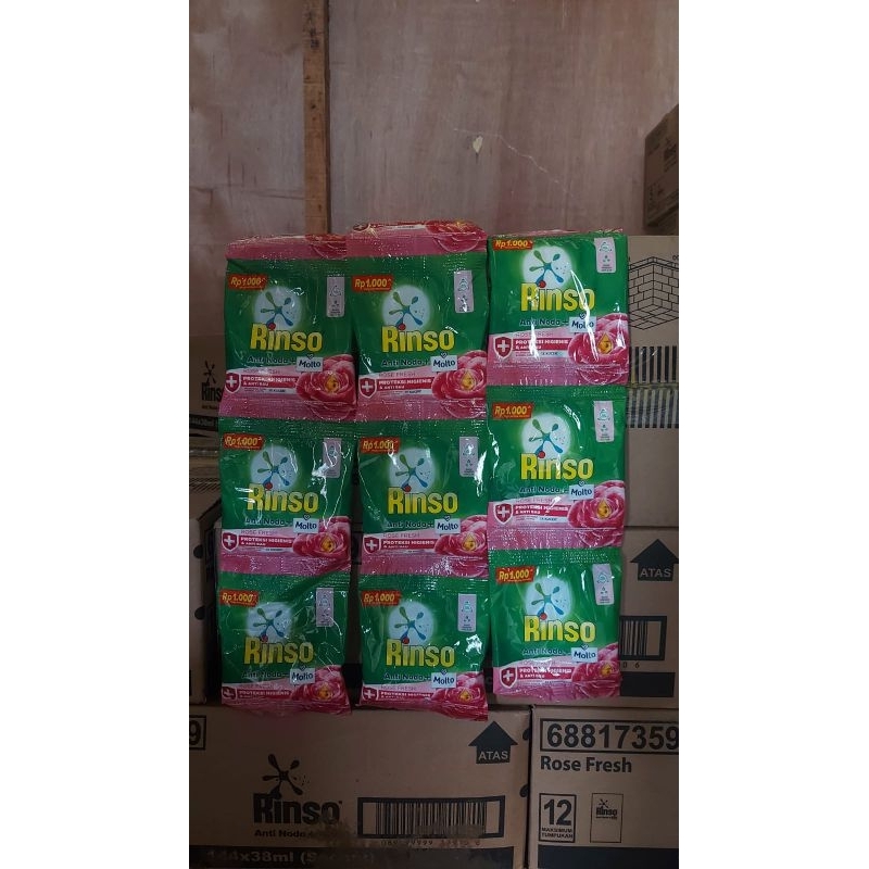 RINSO BUBUK ROSE FRESH 40GR RENCENG ISI 7PC