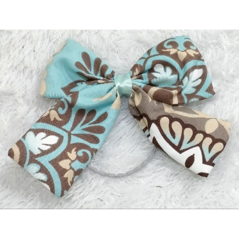 Ikat rambut pita / kunciran rambut pita motif cantik / tali rambut pita