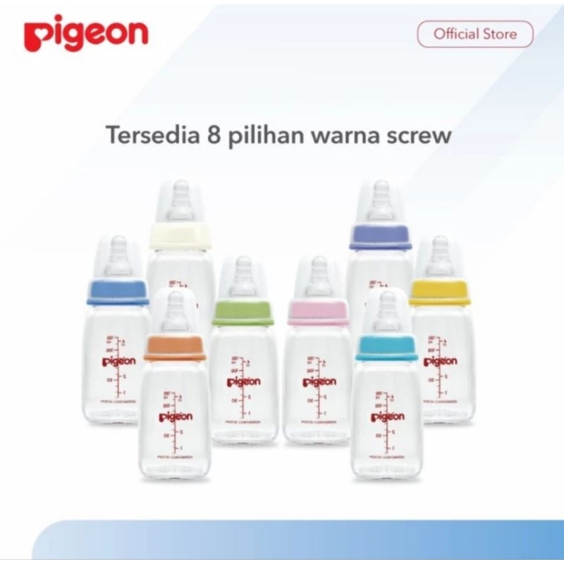 PIGEON Glass 160ml Botol Kaca Pigeon Peristaltic Plus wide neck 240ml / Botol susu kaca pigeon wideneck / Botol Susu Kaca Slimneck 120ml