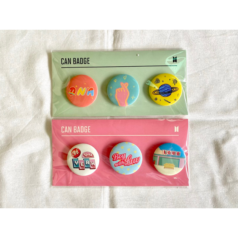 [READY STOCK] BTS Black Friday Official Merch - DNA Can Badge sealed