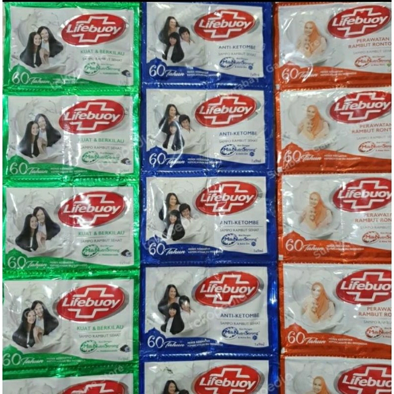 SHAMPO LIFEBUOY SACHET Renceng 24 x 9ml / Lifebuoy Shampoo Sachet / SHAMPO SACHET / SHAMPO RENCENG /