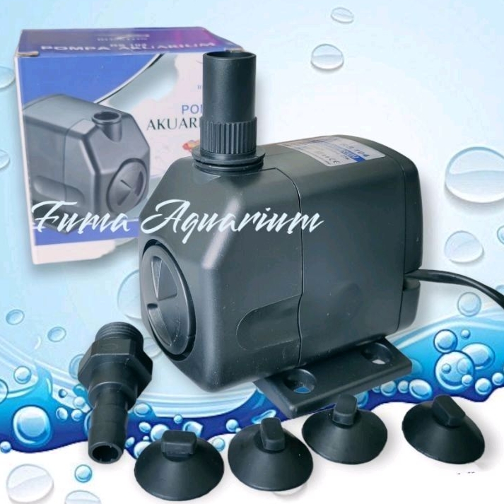Pompa Celup power head ROSSTON RS 104 Filter Aquarium Kolam Hidroponik Low Watt Eco Power Submersible Pump