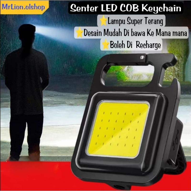 LAMPU LED GANTUNGAN KUNCI MULTIFUNGSI/LAMPU CAMPING CAS USB⭐MrLion.olshop⭐