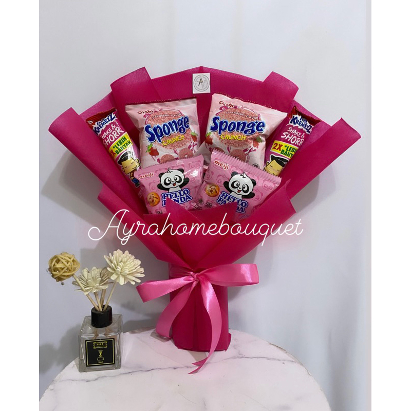 [PINK &amp; BIRU] Bucket Buket Snack Jajanan Kado Wisuda Hadiah Sempro Bingkisan Ultah Murah