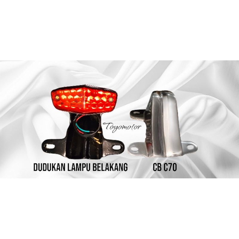 dudukan lampu belakang cb c70 pangkon lampu belakang cb c70 cnc