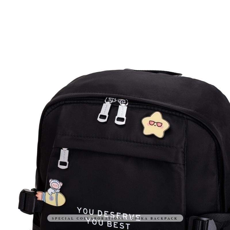 Chika Backpack Tas Ransel Backpack Wanita Original Jims Honey Realpic cod antiair tas gemblok kerja official store