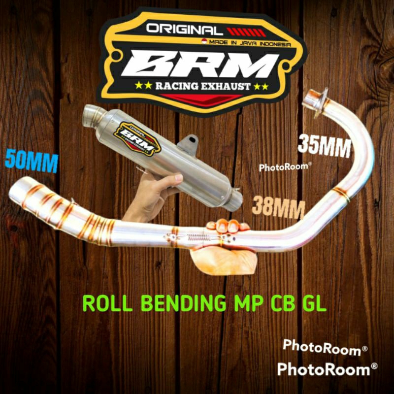 Knalpot BRM KOMPETISI JENONG LEHER ROLL BENDING CB MP GL