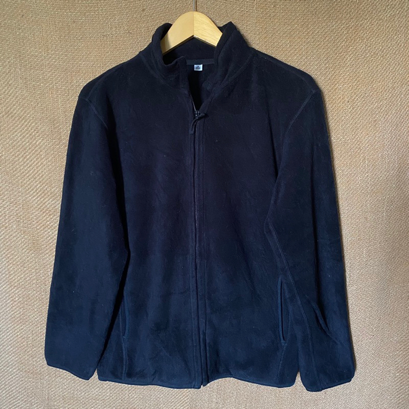 Uniqlo Fleece Black Jacket Man